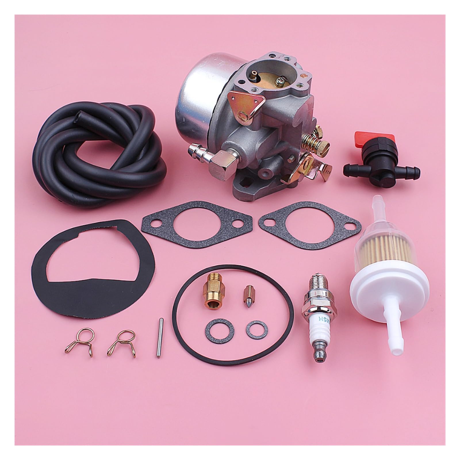 Kit de reparación juntas carburador for Kohler K90 K91 K141 K160 K161 K181, manguera filtro combustible, válvula cierre, pieza repuesto for cortacésped