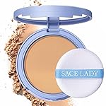 SACE LADY Face Powder Waterproof Sets Makeup, Controls Shine, Smooth Fine Lines for Flawless Lightweight Finish, Long Lasting Matte Compact Setting Powder Cosmetics Cruelty-free, 0.35oz (03)
