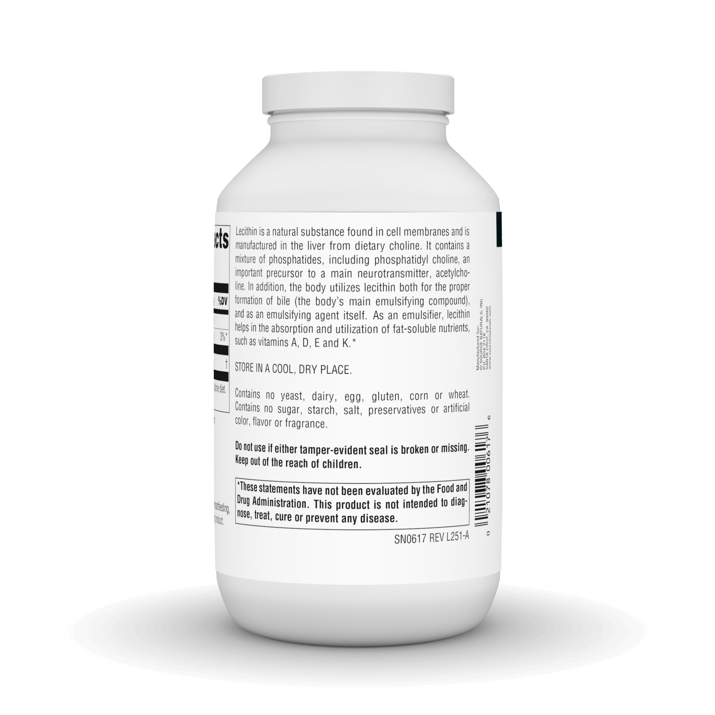 Source Naturals Lecithin, 1200 mg - 200 Softgels — Amazon image 4
