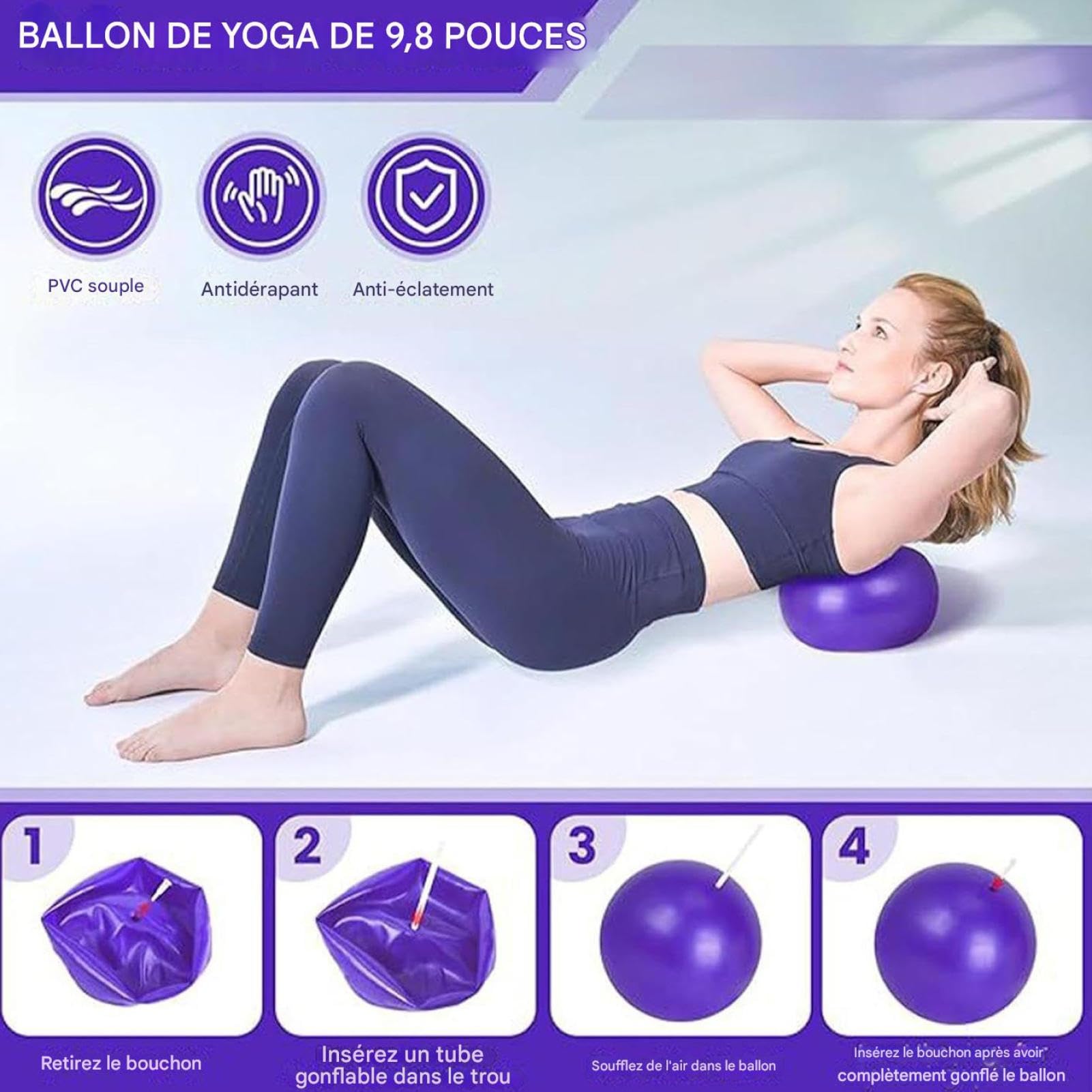 Better Me Kit Pilates Complet 14 Pièces Maison Accessoires Yoga Fitness Femme