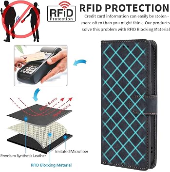 Case Compatible with Tecno Spark 20 Pro Plus 4G,Phone Case with Card Slot.RFID Protection.Standable Flip Phone Case-Green