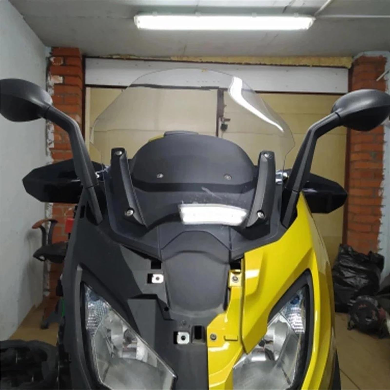 Moto Paramani Protezioni Paramani Per Motocicletta, Per BMW C600 SPORT, C650GT, C 650 GT 2011-2018, Parabrezza, Manubrio, Protezione Antivento Parabrezza Mano Scudo(Nero)