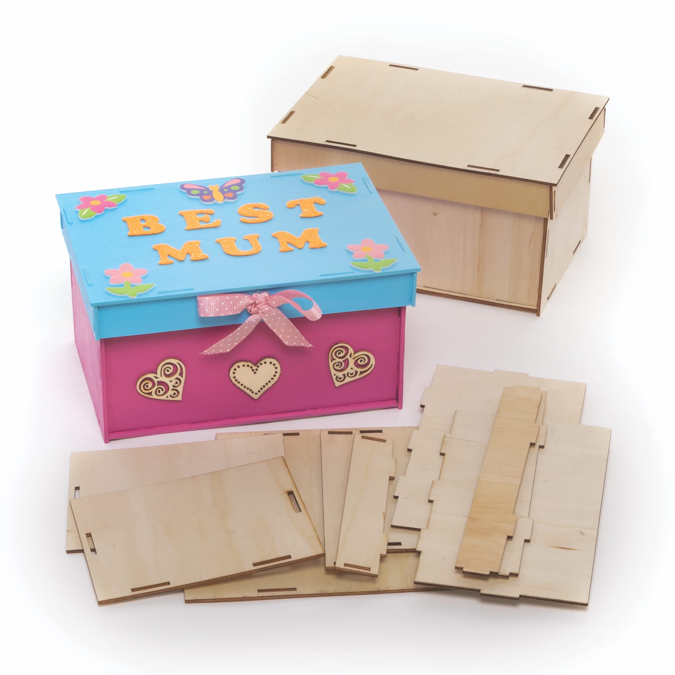 Baker Ross Kit Modelli In Legno Foglie D'Autunno (2 Pezzi) – Decorazioni Fai-da-te Per Bambini, Lavoretti Creativi Con Cordino, Ideale Per Scuola E Casa - 2