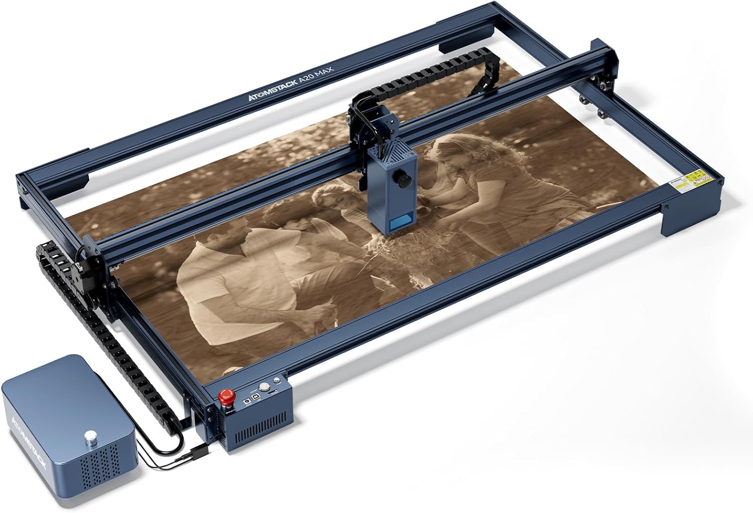 Atomstack A20 Max 20w Large Size Eye Protection Laser Engraver Working