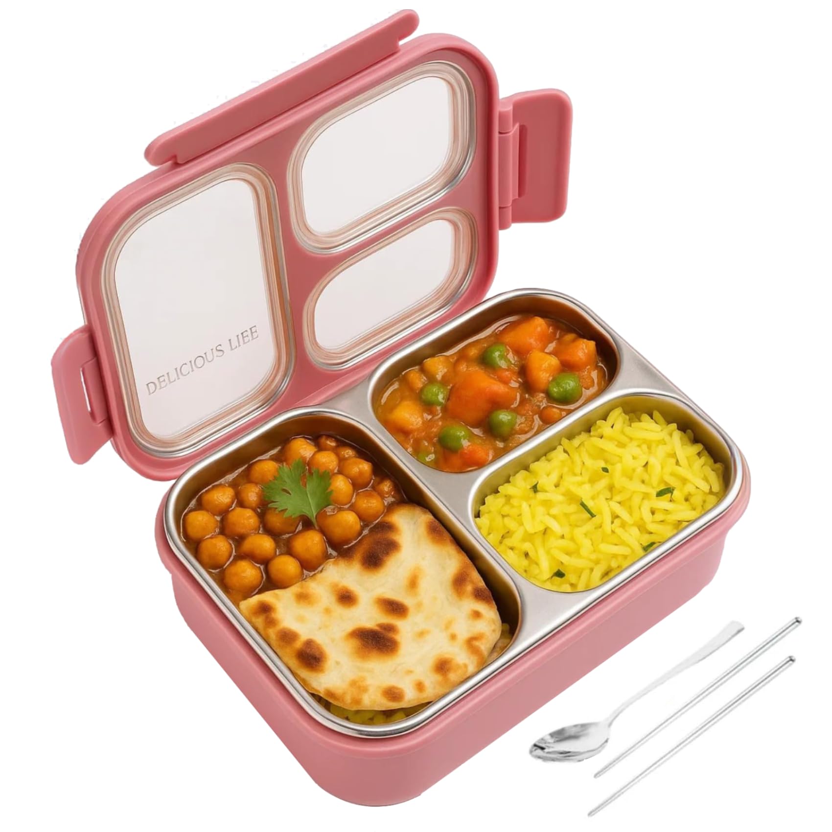 TuCo® Lunch Box 3 Compartment, 820ml, Yellow and Blue — Amazon image 12