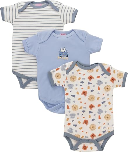 BABY N MORE Baby Bodysuits 100% Cotton Rompers/Sleep Suits/Onesies/Night Suits for Baby Boys New Born Baby Clothes-(Pack o...