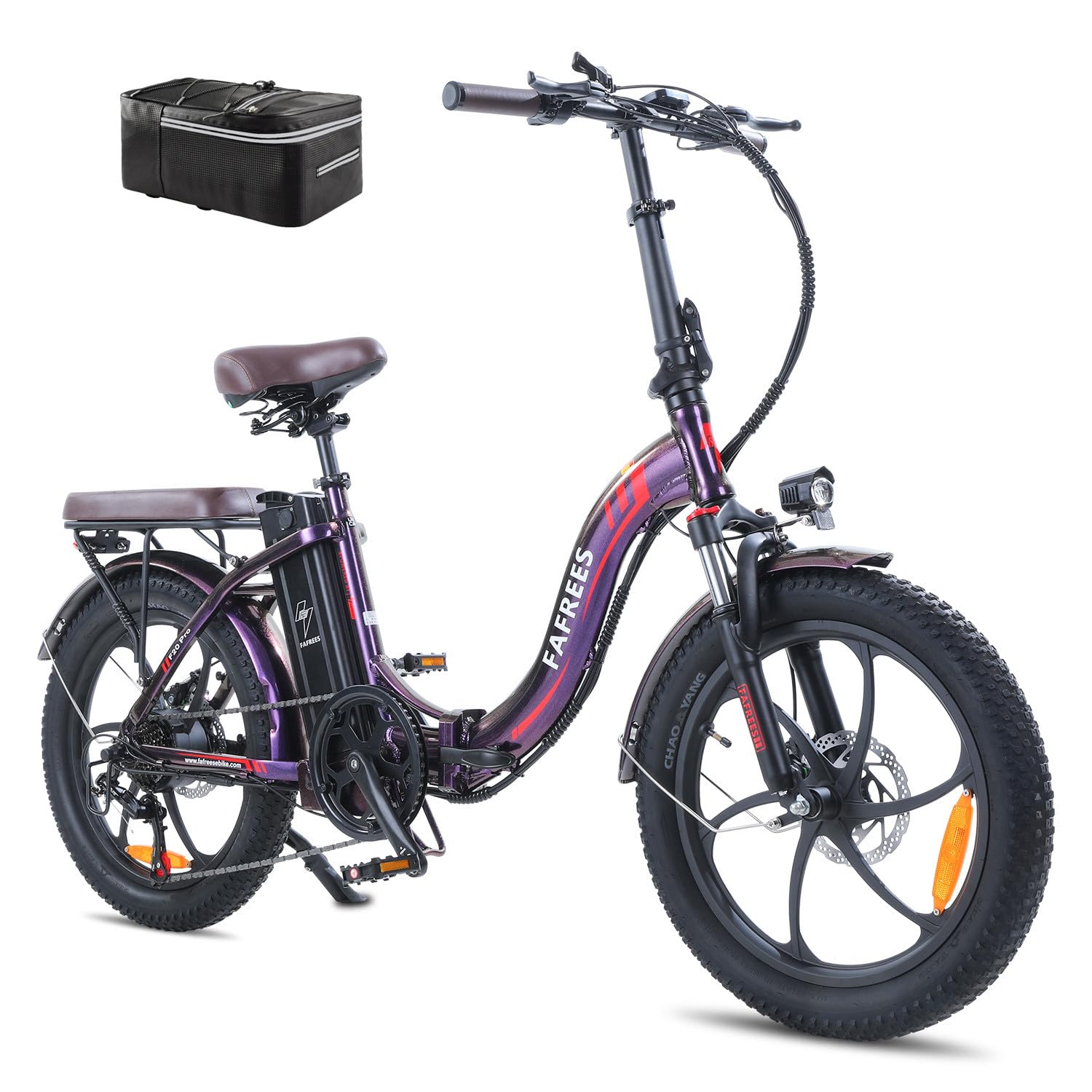 Vélo électrique Pliant pour Adultes, VTT électrique à Gros pneus de 20 Pouces avec Batterie Amovible 36 V 18 Ah, autonomie de 70 à 150 km, Design Compact pour Hommes et Femmes