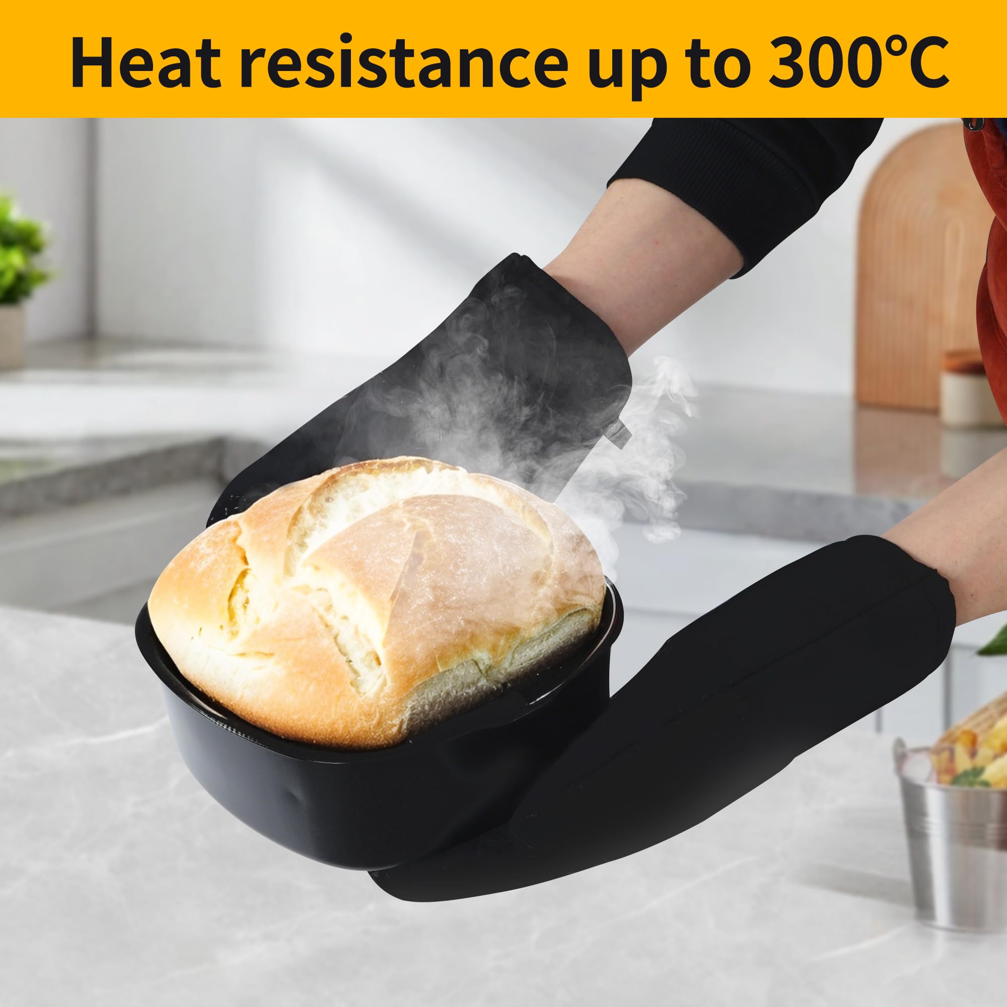Gants De Cuisine Résistants à La Chaleur Pour Four à Micro-ondes, Pour La Pâtisserie, La Cuisine, Le Barbecue