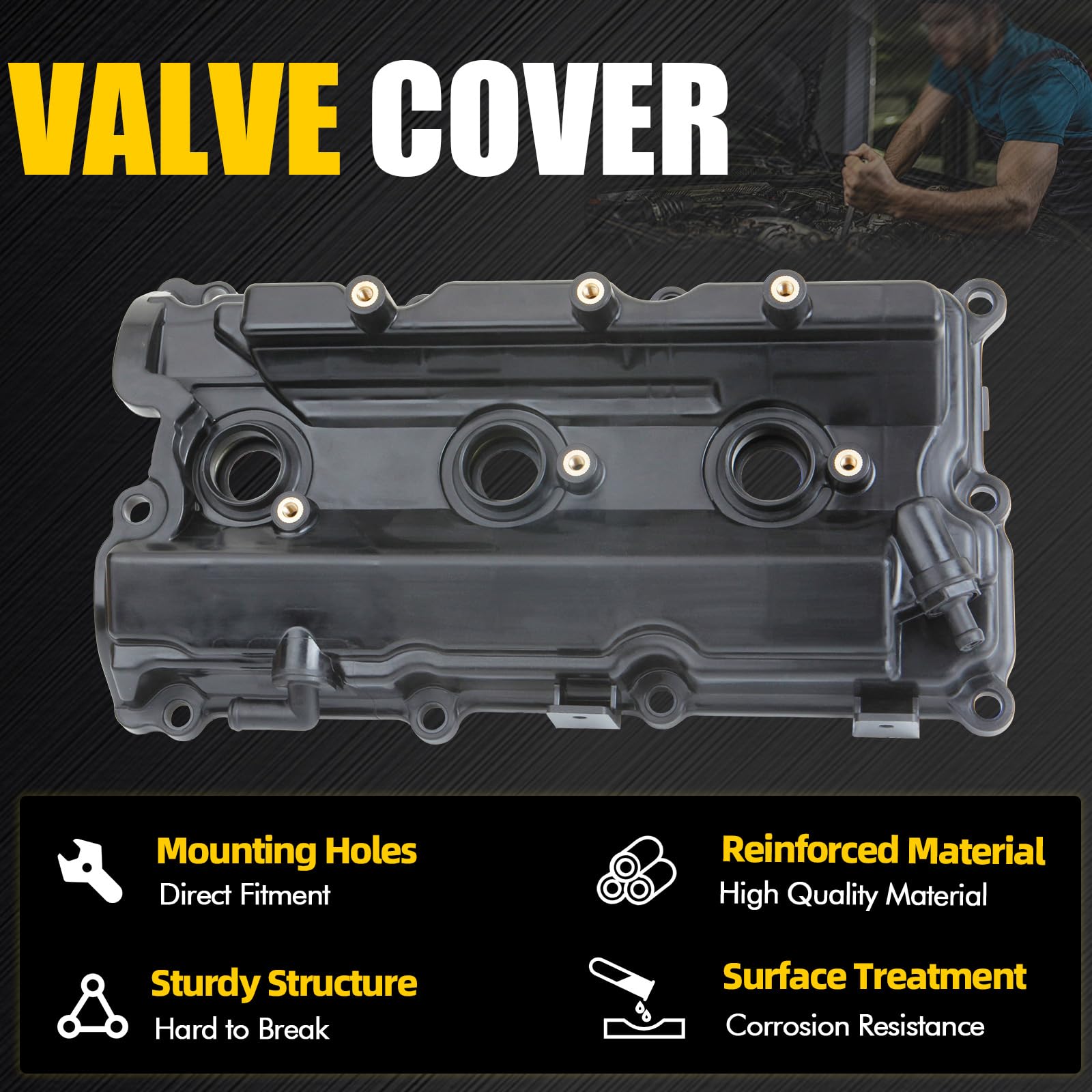 132645W500 132645W501 Engine Valve Cover Compatible With 2002-2004 ...