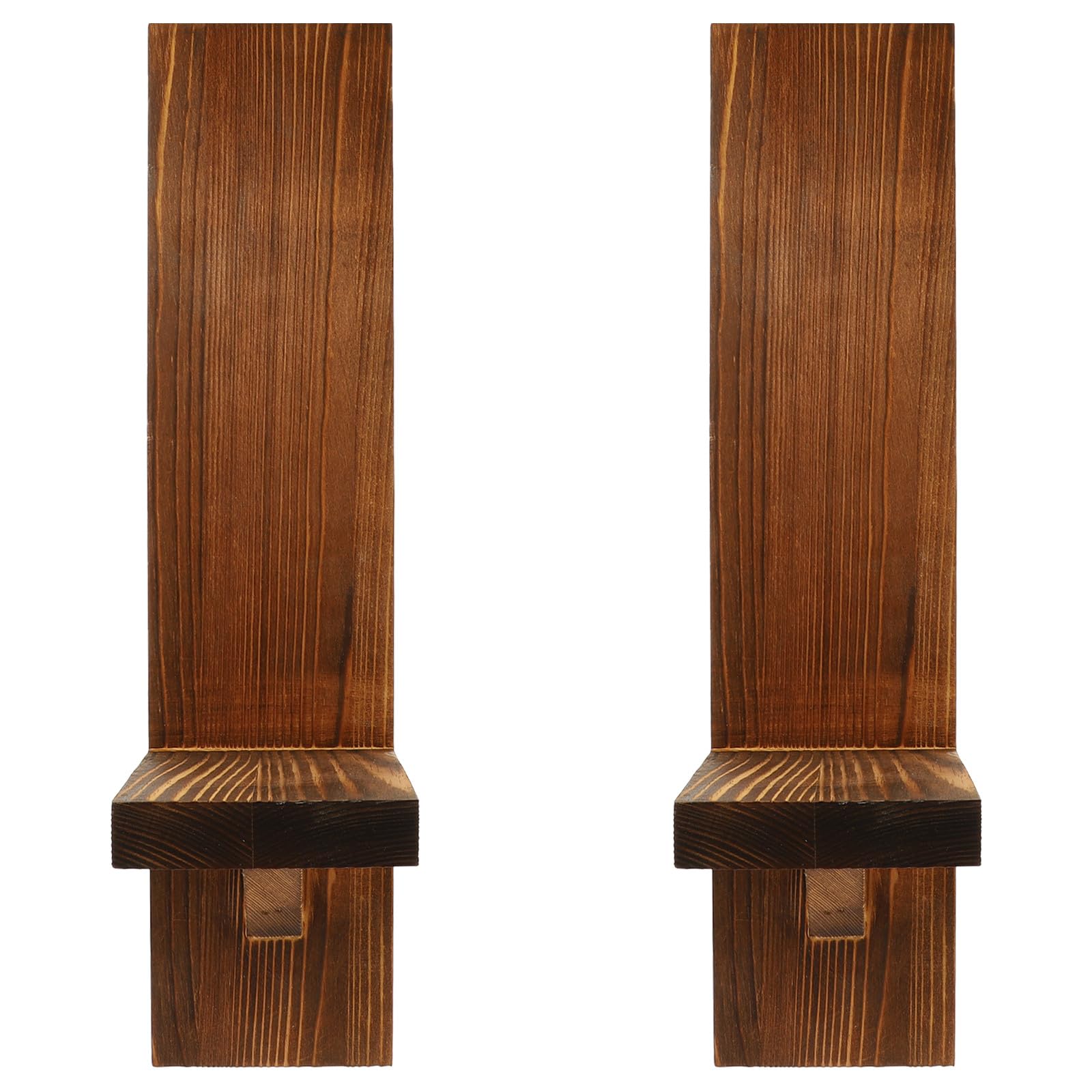 Candelabros de pared de madera CANIGHT con soporte funcional para iluminación decorativa en casa