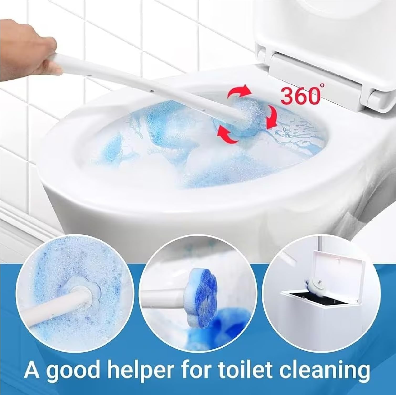 Disposable Toilet Brush Kit - 6 Refills -5