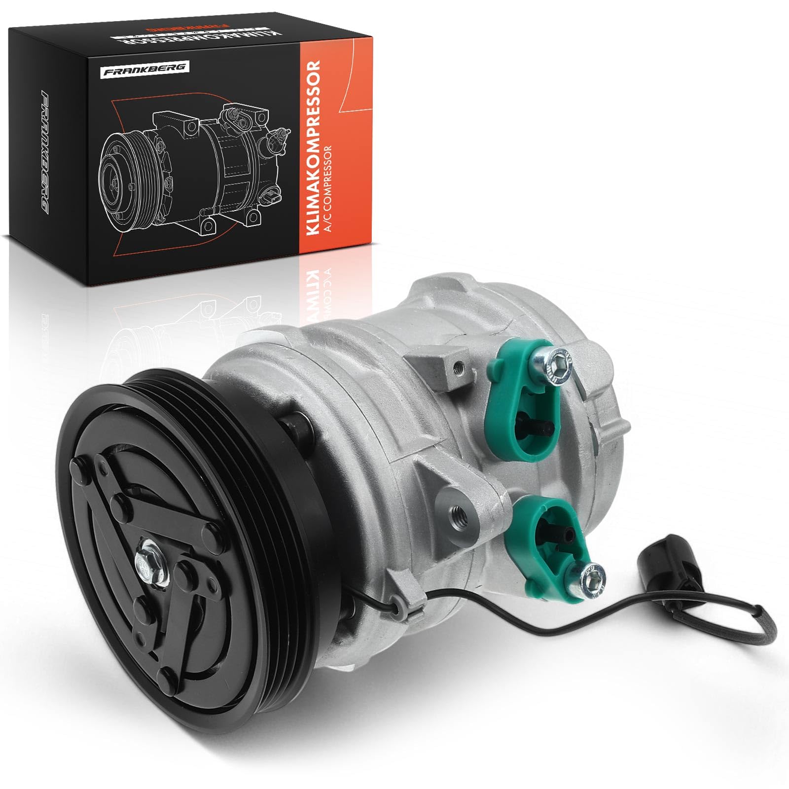 Frankberg Compressore per aria condizionata con frizione, benzina, | Compatibile con: Atos MX, Picanto SA