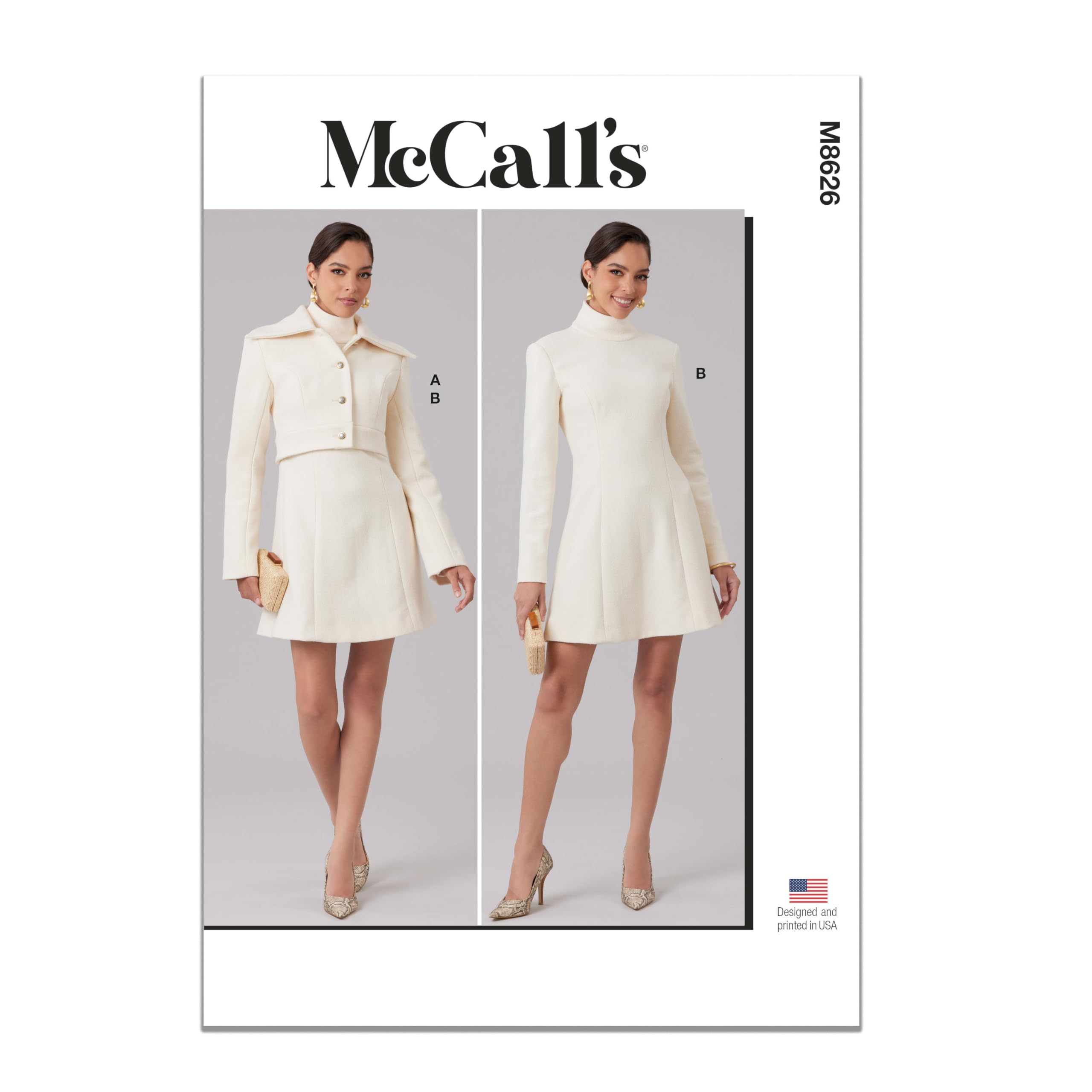 Patron McCall's M8626 de veste courte et robe de princesse pour couture femme