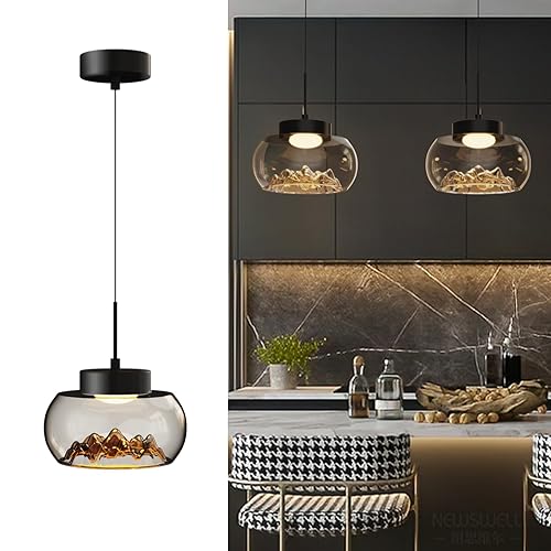 DROMEZ Pendant Lights Kitchen Island, Modern LED Pendant Light Fixtures