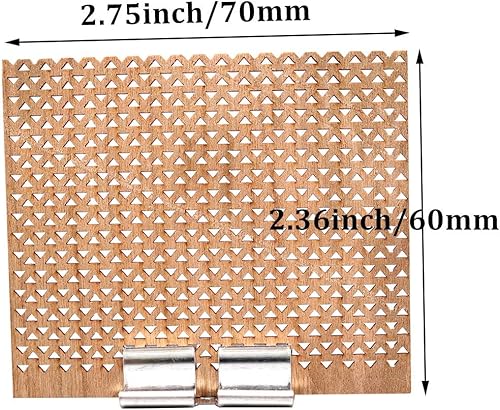 Miniatura 3 de 6 mechas de vela de madera grandes de 2.75 x 2.36 pulgadas con bases de metal para hacer velas, núcleos de vela rectangulares de madera natural para