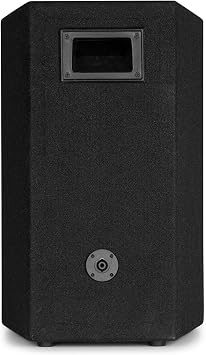 Vonyx VX1218BT DJ PA System Package with DB4 Pro DJ Booth & Plug-and-Play PartyBar2 Light, 1200W 2.1 Active Speakers, 18” Sub, Wireless Bluetooth PA, Professional Mobile DJ Setup