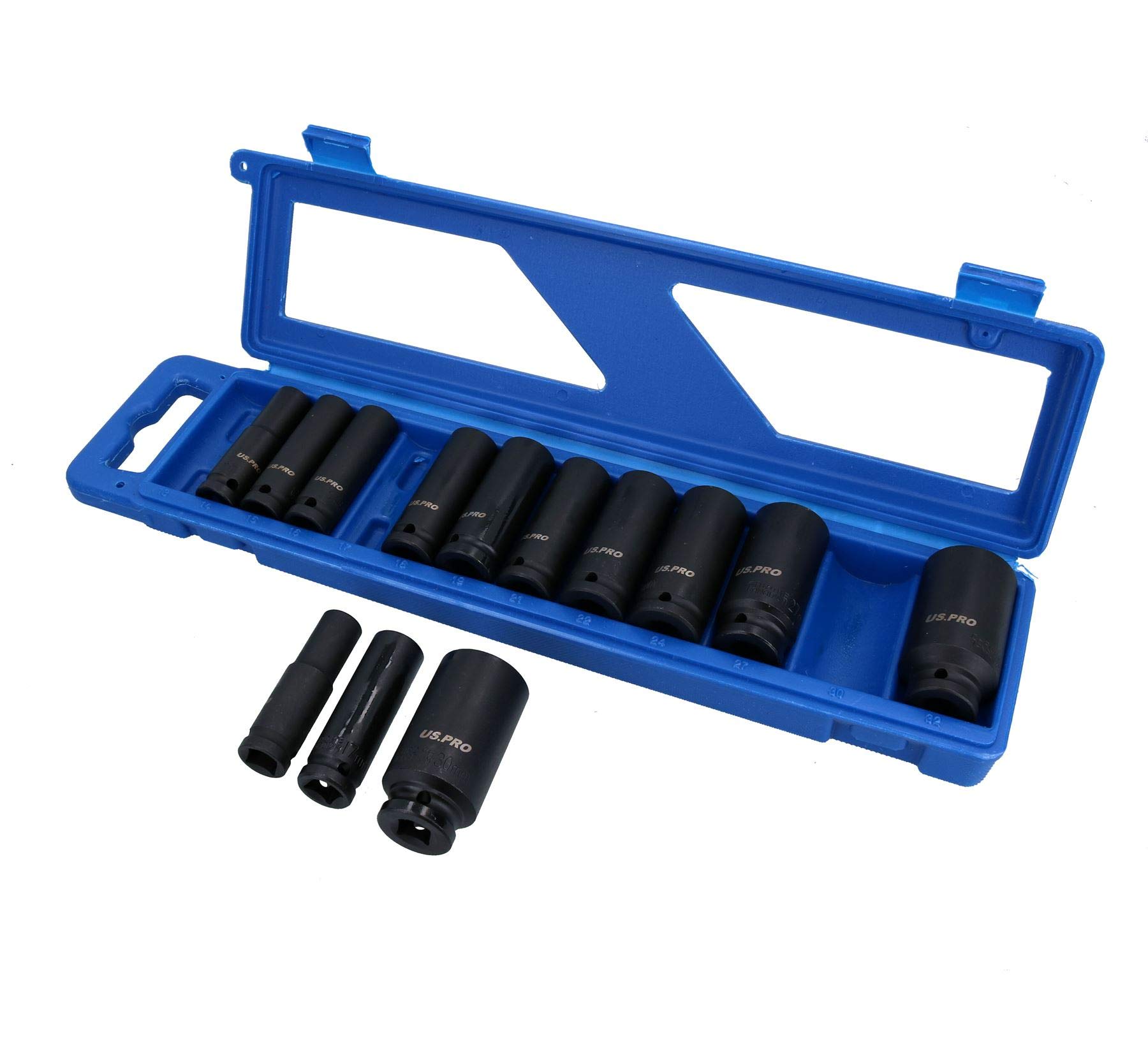 1/2" metrica profonda MM impatto interessate prese 6 facciata 13mm - 32mm 13pc