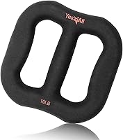 Yes4All 3-in-1 Neoprene Dumbbell 10LB - Multifunctional Dumbbell, Kettlebell & Weight Plate with Cast Iron Core, Ergonomic Grip, Black