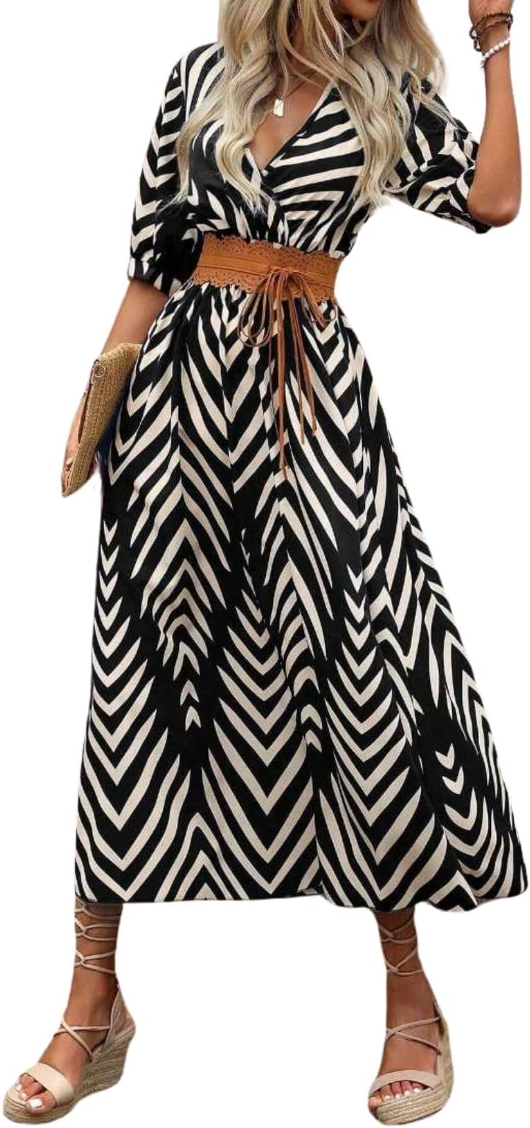 GRECIILOOKS Rayon Fit and Flare Ankle Length One Piece Maxi Bodycon Dresses Midi Dress for Women
