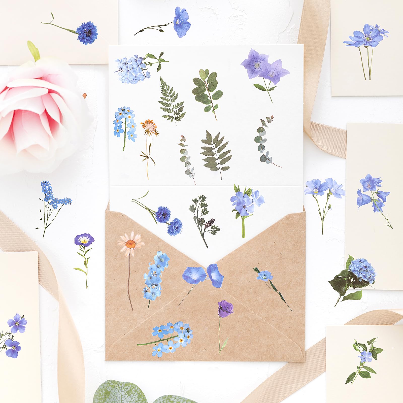Stickers planten en bloemen 4 stuks
