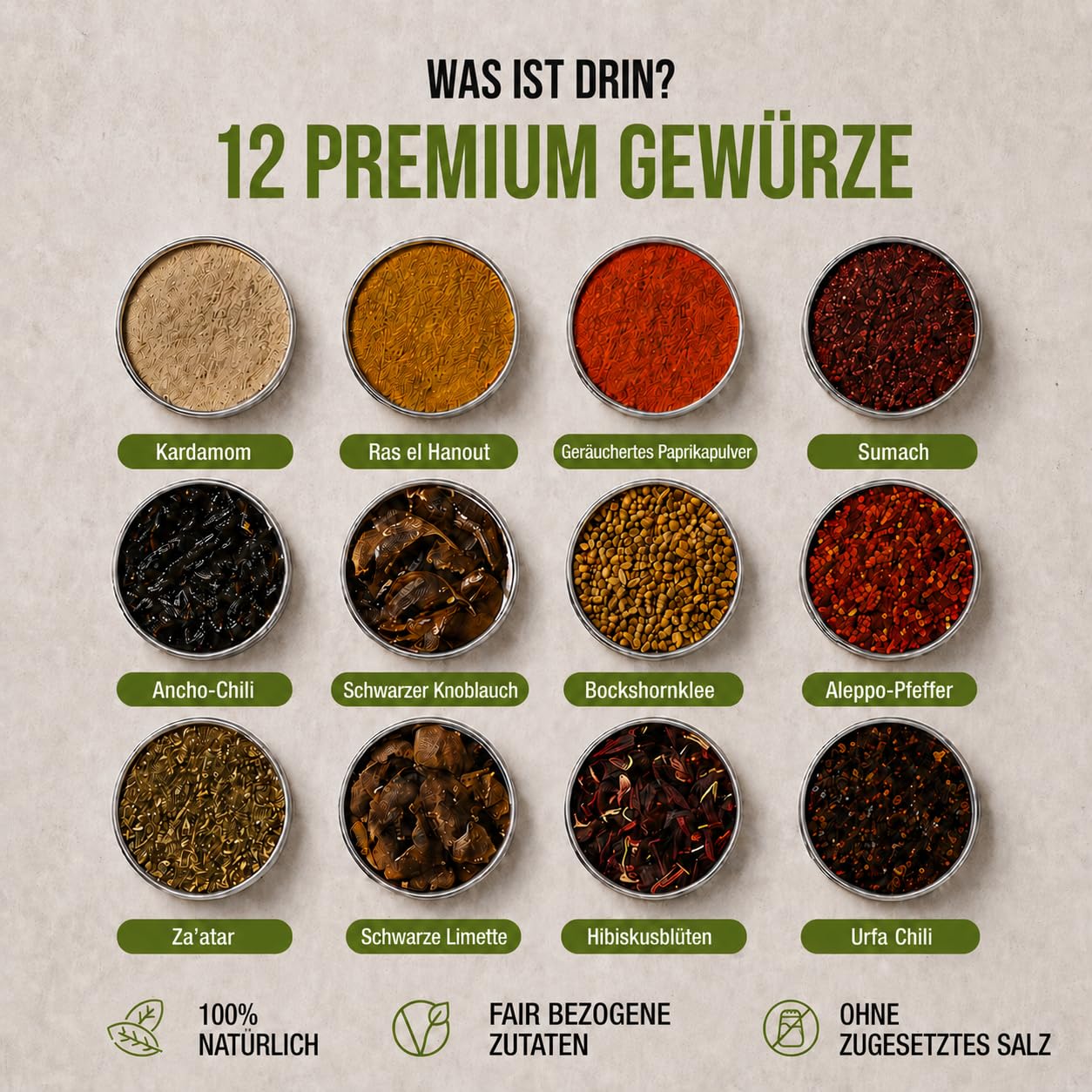 Ottolenghi Gewürze Geschenkbox: 12 Gewürze aus dem Kochbuch Simple & Flavour, Mittelost-Gewürzset