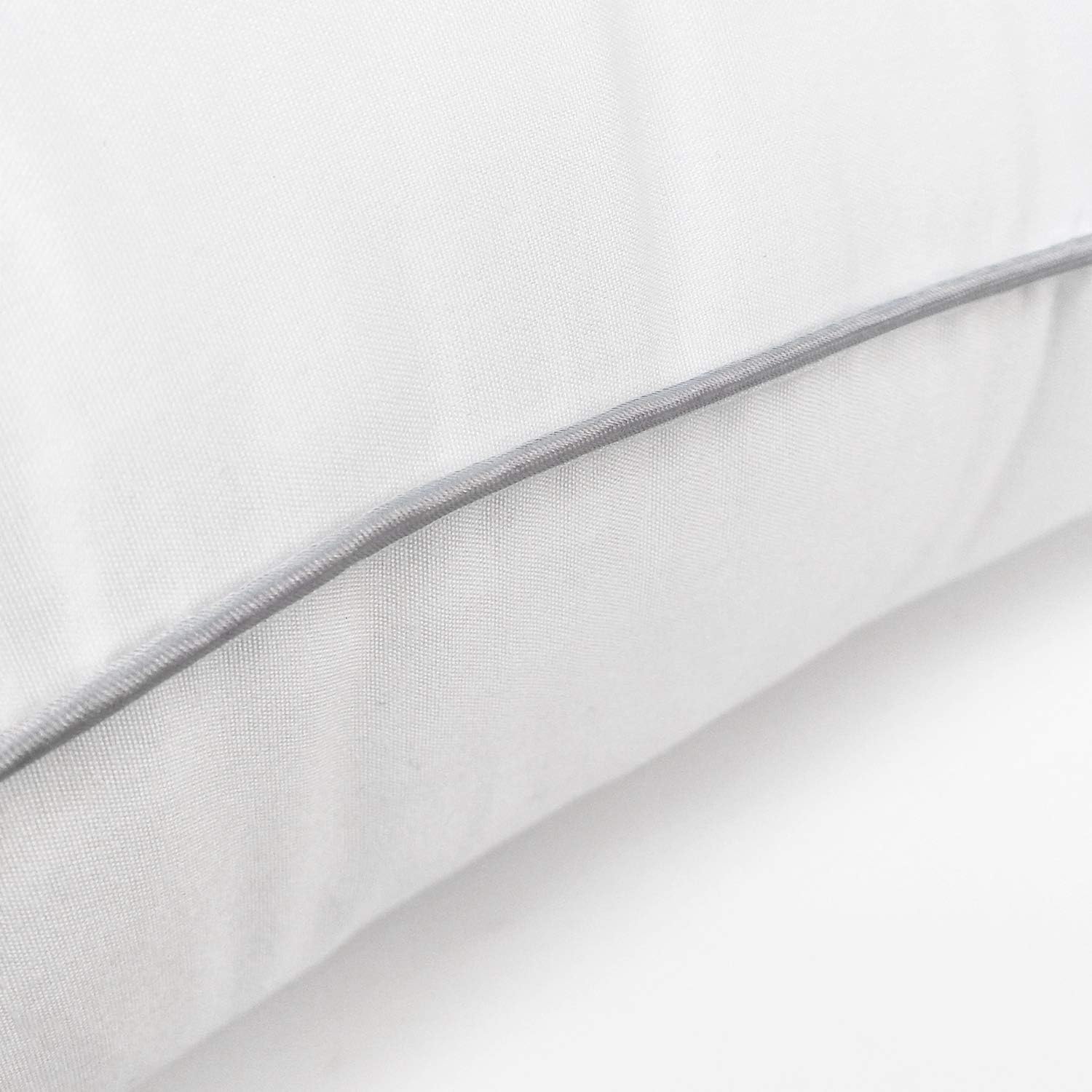 EDOW Luxury Inserts, Soft Down Alternative Square Form Throw Pillow, Cushion,Sham Stuffer,Machine Washable,Cotton Cover, 2 Count (Pack of 1), White