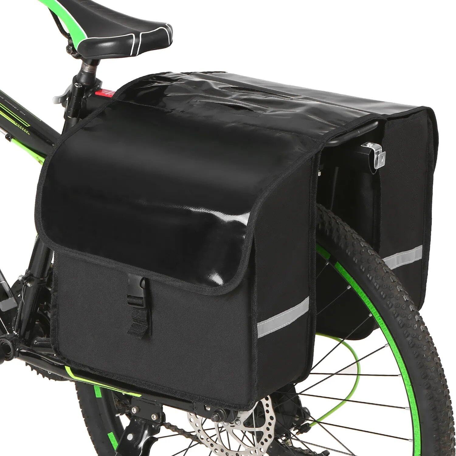 Sacoche de vélo 28L durable et imperméable pour rack de cargaison arrière