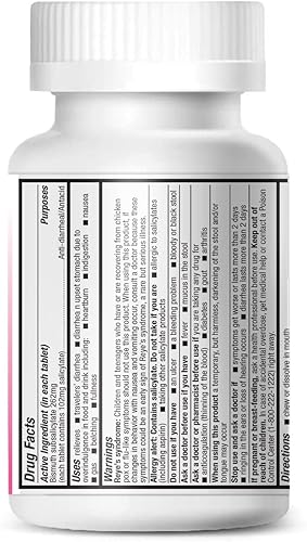 Miniatura 4 de HealthA2Z® Paquete de ahorros mega: subsalicilato de bismuto de 262 mg, 100 tabletas masticables y organizador de pastillas XL de 7 días