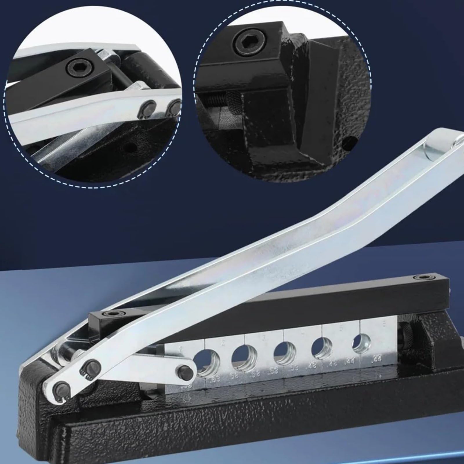 Crimpador Hidráulico para Mangueras Hidráulica para Ensamblaje de Mangueras Dispositivo con Cinco Matrices Intercambiables y Diseño para Instalación