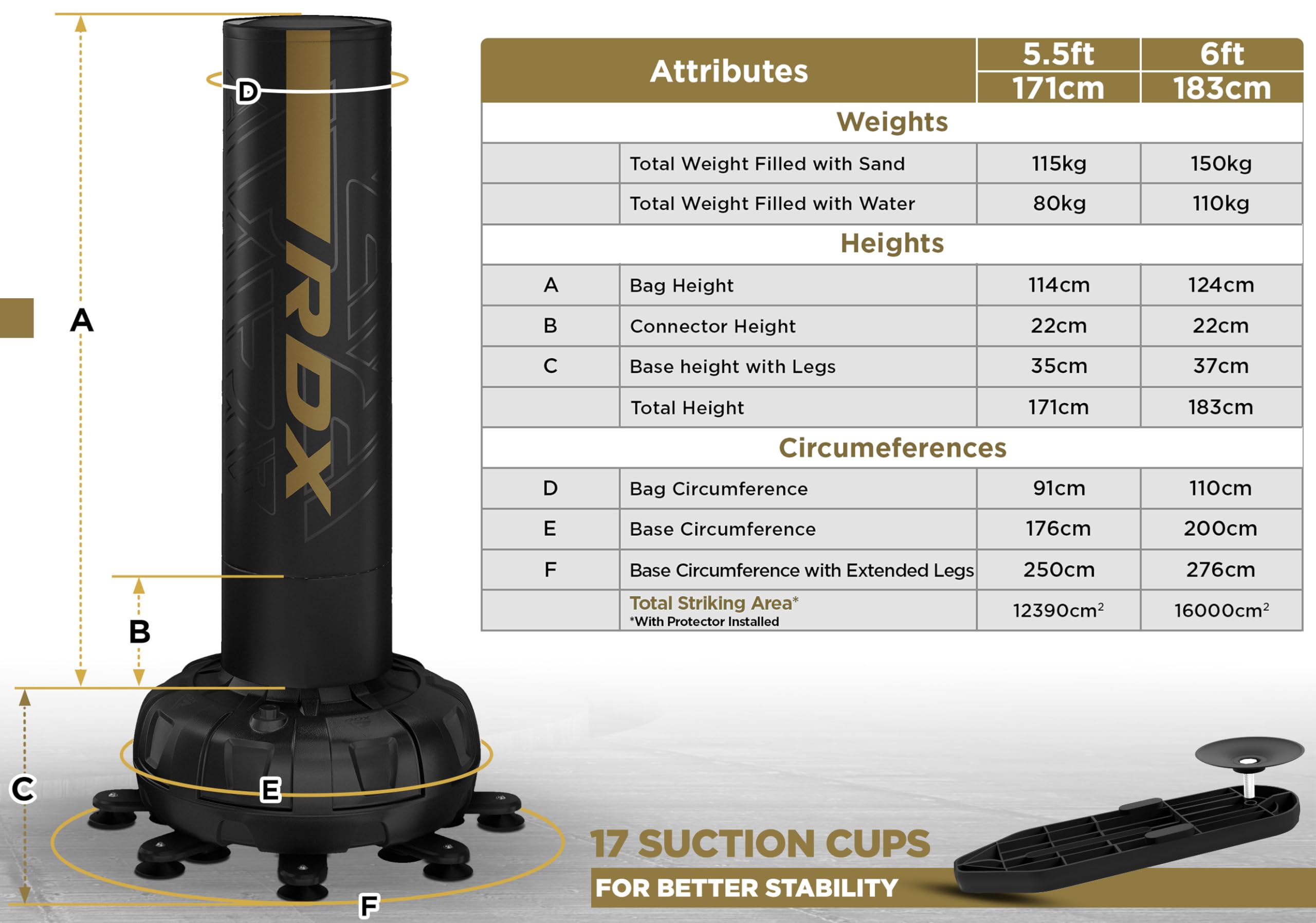 Amazon.co.jp: RDX (アールディーエックス) XXL 自立型パンチバッグ