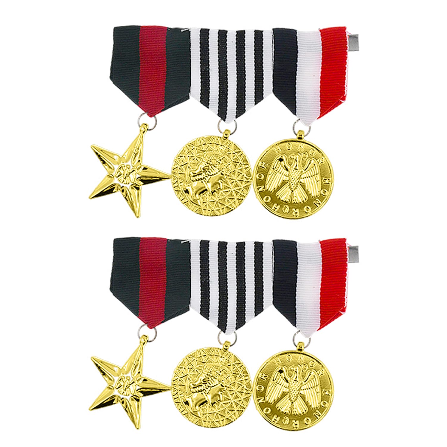 TVSVKWE 2 Medal Props, Role-Playing Props, Masquerade Decoration Accessories, Party Costume Accessories.