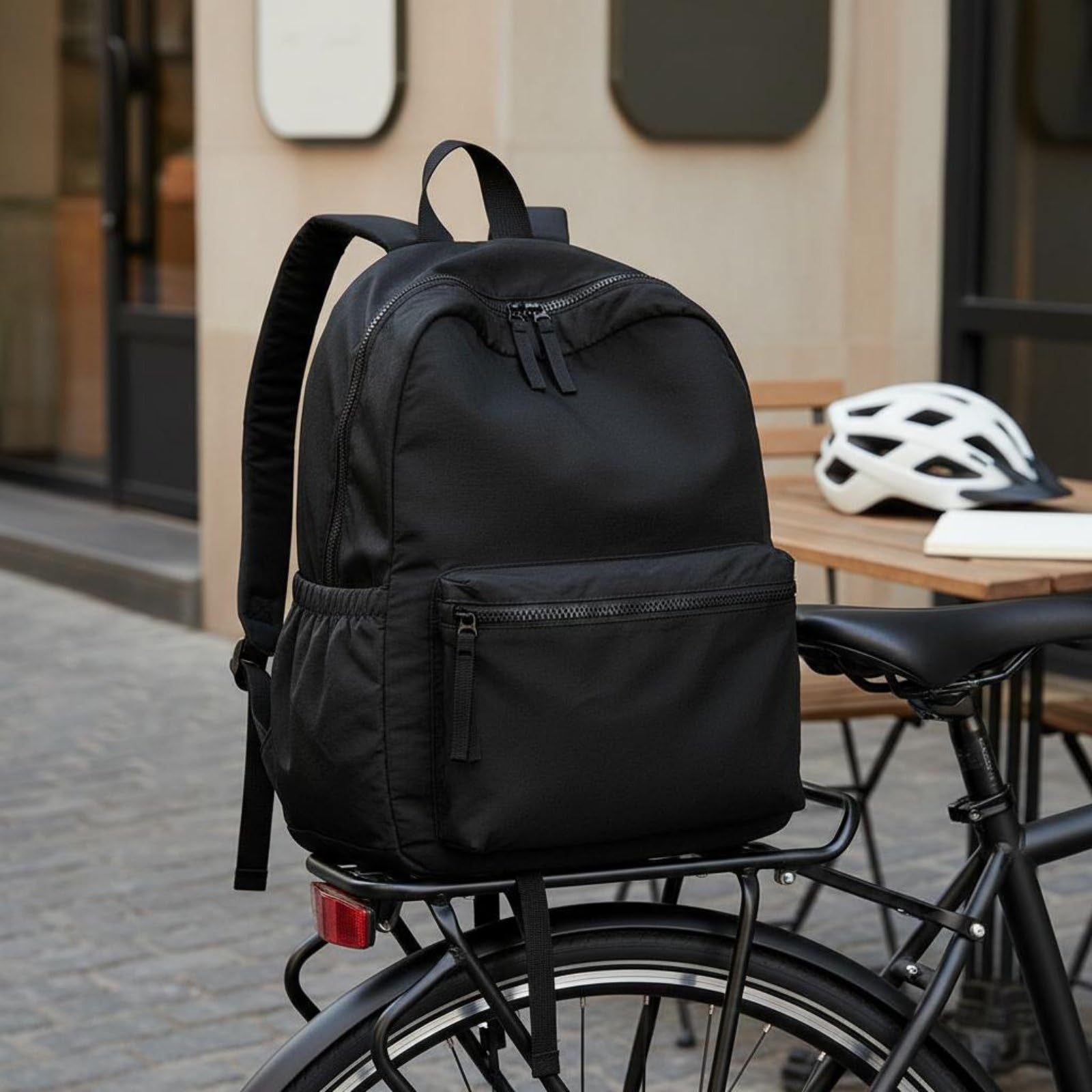 Zaino Impermeabile da Viaggio Leggero da Giorno Unisex Nylon con Tracolle Struttura Traspirante Adatto per Escursioni Giri, Array, Arancione