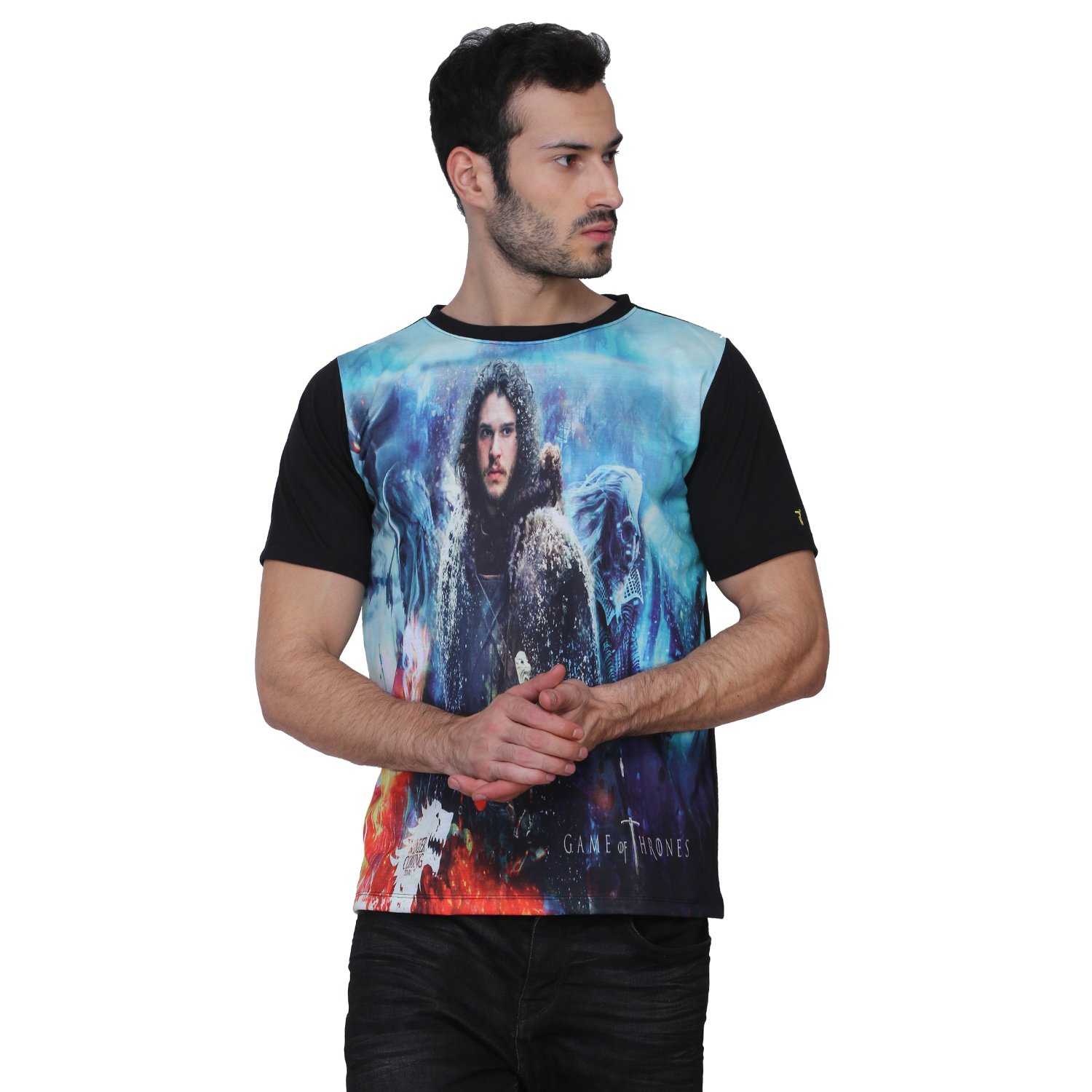 Psychedelic Insane| Limited Edition Multi Color | Digital Printing | UV Glow Game-of-Thrones | Round Neck | Hippie Style | T-Shirt for Men & Women