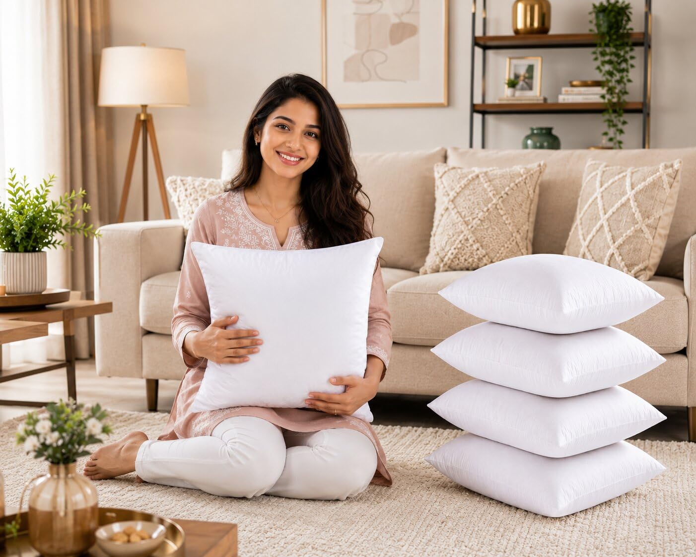 Hotel Microfiber Cushions - Set of 5 -7
