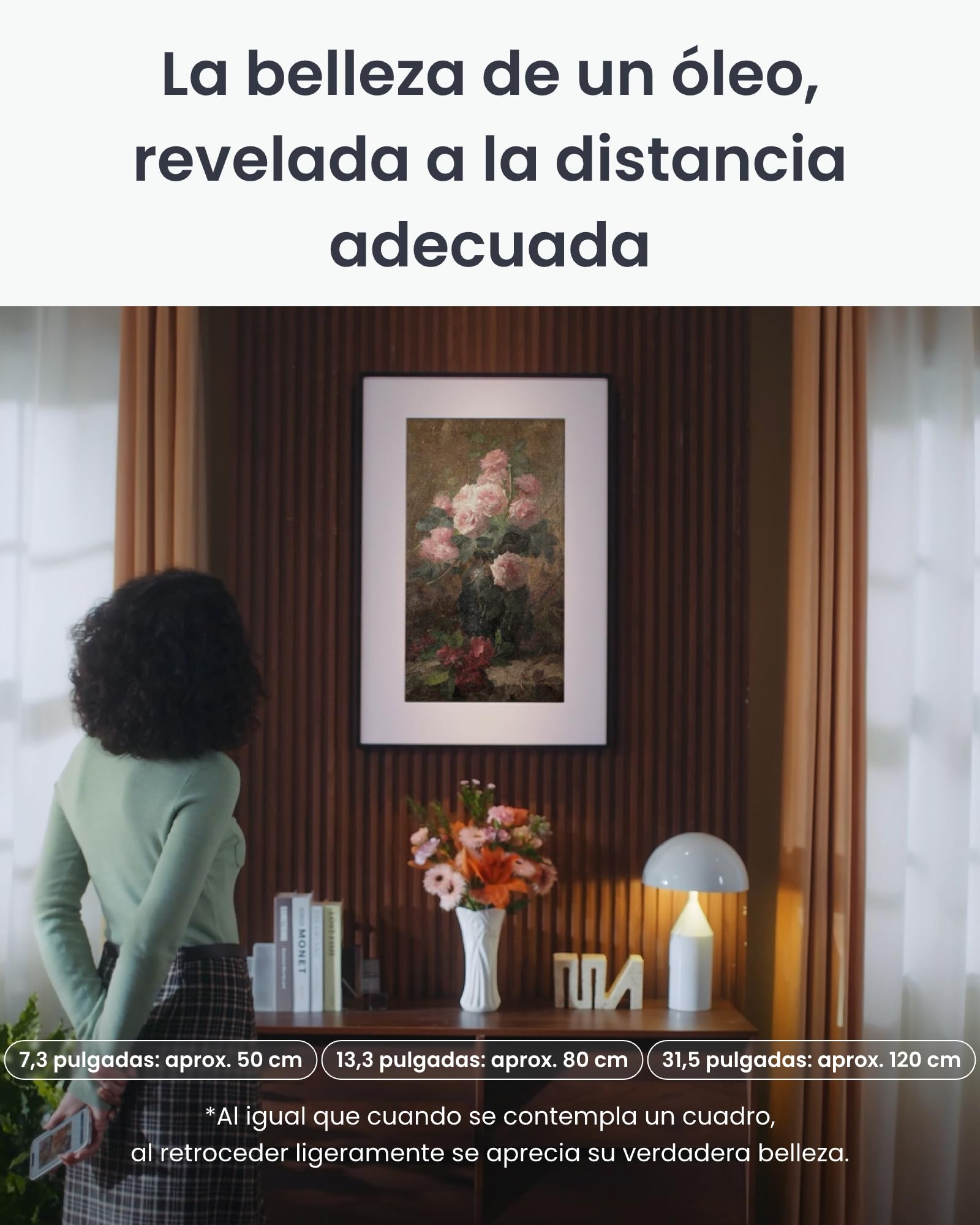 SwitchBot KI Art Frame, 13.3'' Marco de Fotos Digital inalámbrico, Marco de Fotos de Tinta electrónica, batería de Larga duración, Mesa y Montaje en Pared, Compatible con Alexa, Arte generado por IA