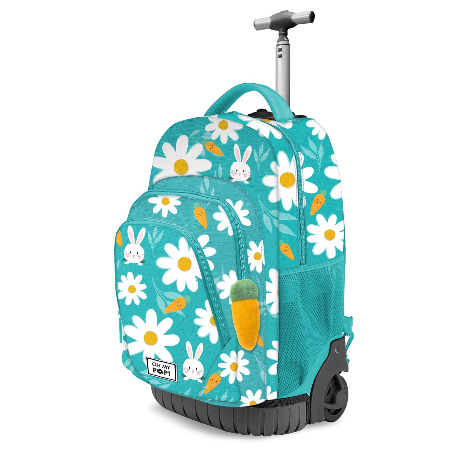 Oh My Pop! Blooming-Mochila Trolley GTS Fan, Turquesa, 32 x 47 cm, Capacidad 39 L