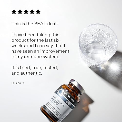 Miniatura 7 de Quality of life. Ahcc Kinoko Platinum. Extracto de hongos 0.026 oz 60 cápsulas, 812259003370, 1