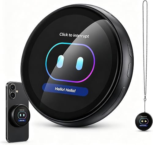 Z01 AI Companion Badge, Wearable Bluetooth 6.0 Language Translator Device