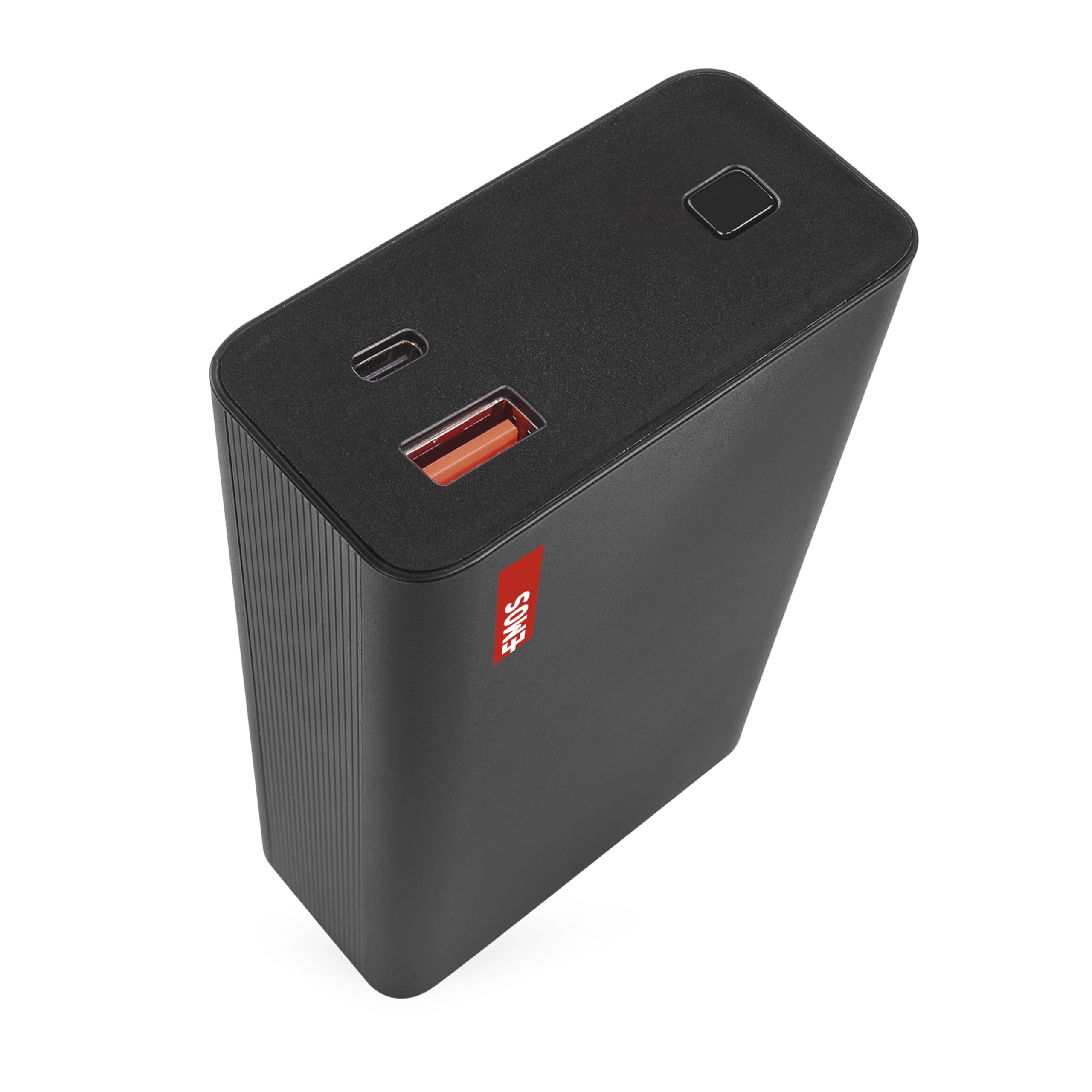 EMOS - Powerbank 20,000 mAh NTBF20 - External Battery with Passthrough and Fast Charging 65W PD - USB-C/USB-A Port incl. Charging Cable - for Tablet, Laptop, iPad, Mobile Phone, Camera, Soundbox