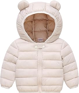 Baby Bear-Ear Hooded Puffer Jacket