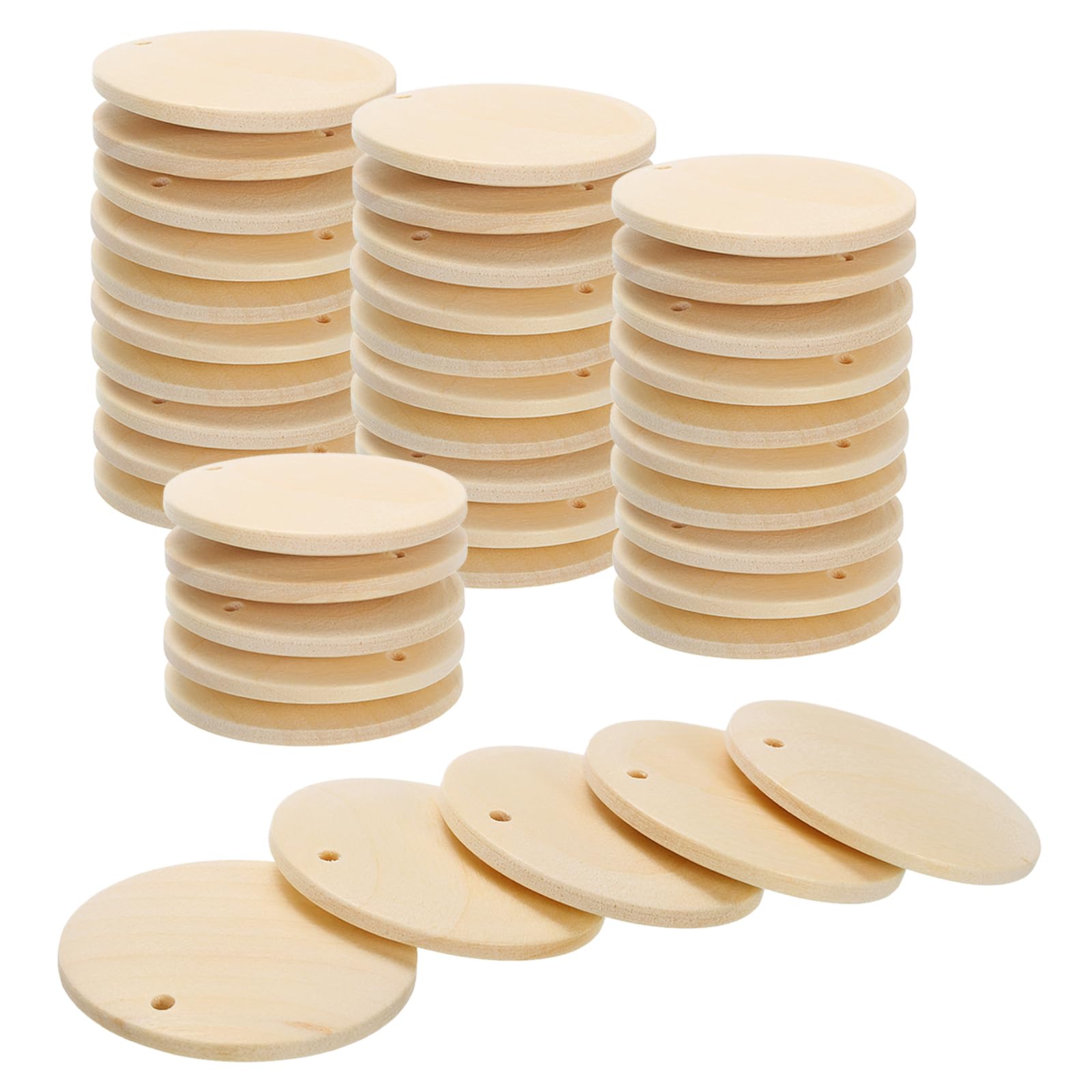 Accessoires de bijoux en bois brut 35mm pour étiquettes de tableau d'anniversaire