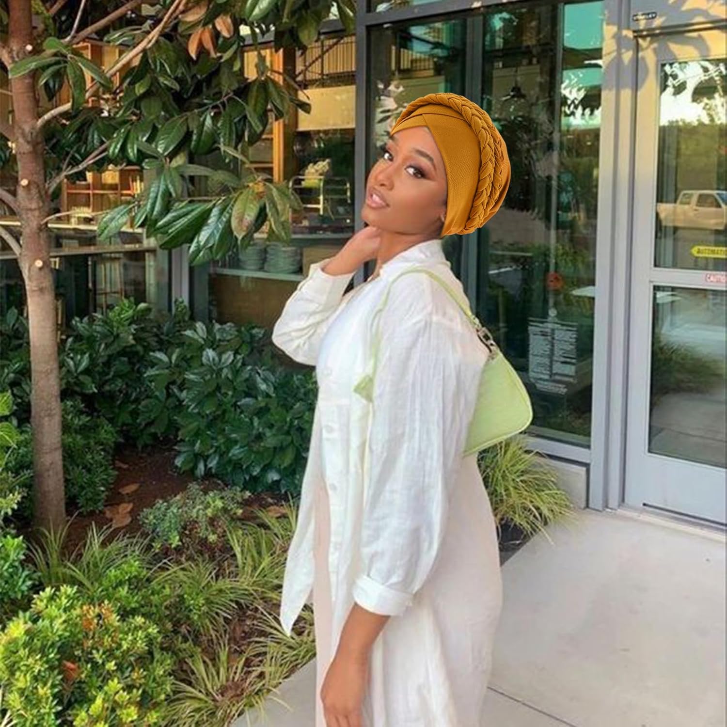 African Women Turban Caps Pre-Tied Twisted Turbans Head Scarf for Women Hair Wraps Cover Beanie Cancer Chemo Headwear - Image 7