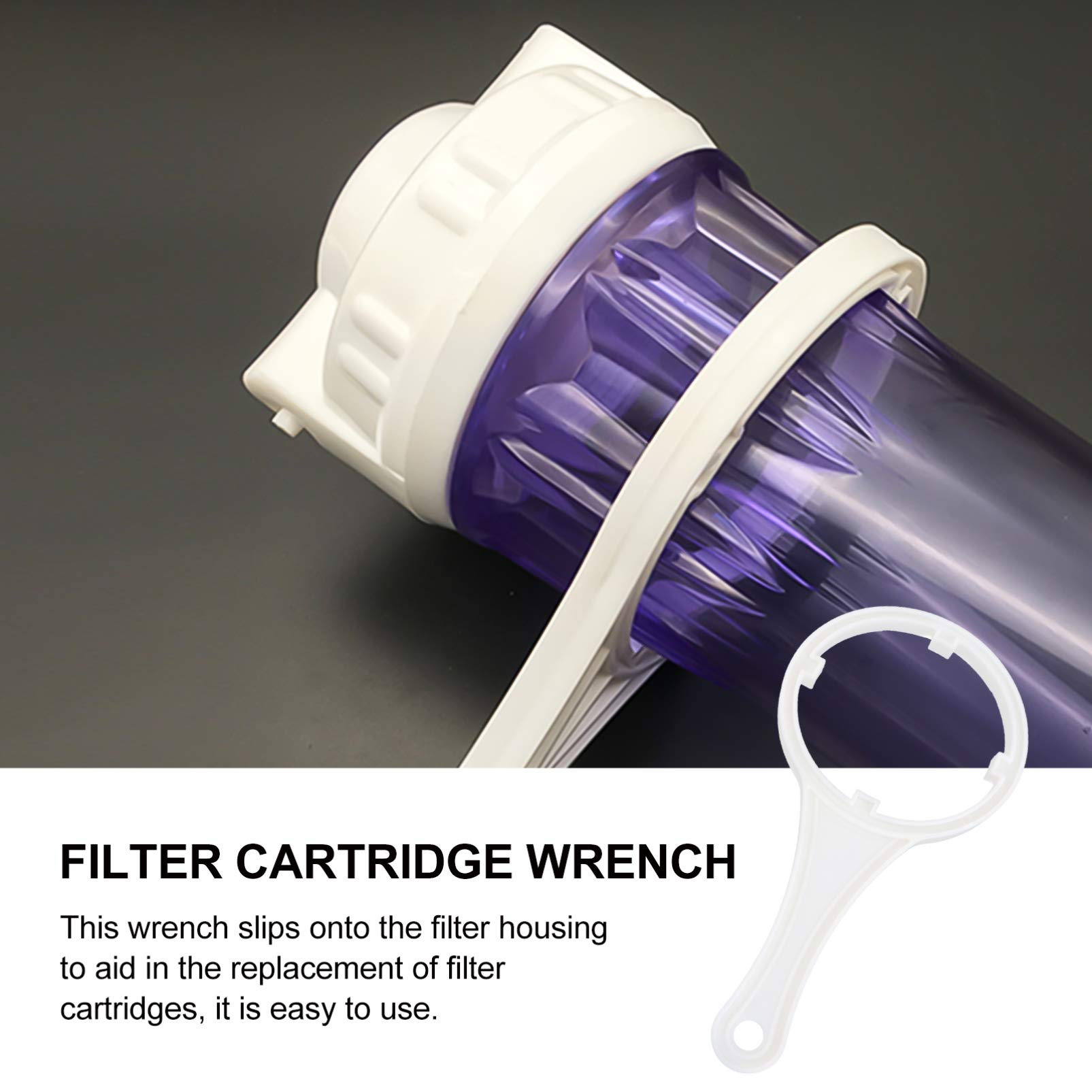 DOITOOL Chiave per scatola filtro in plastica chiave per alloggiamento filtro 10pcs per depuratore di acqua a casa