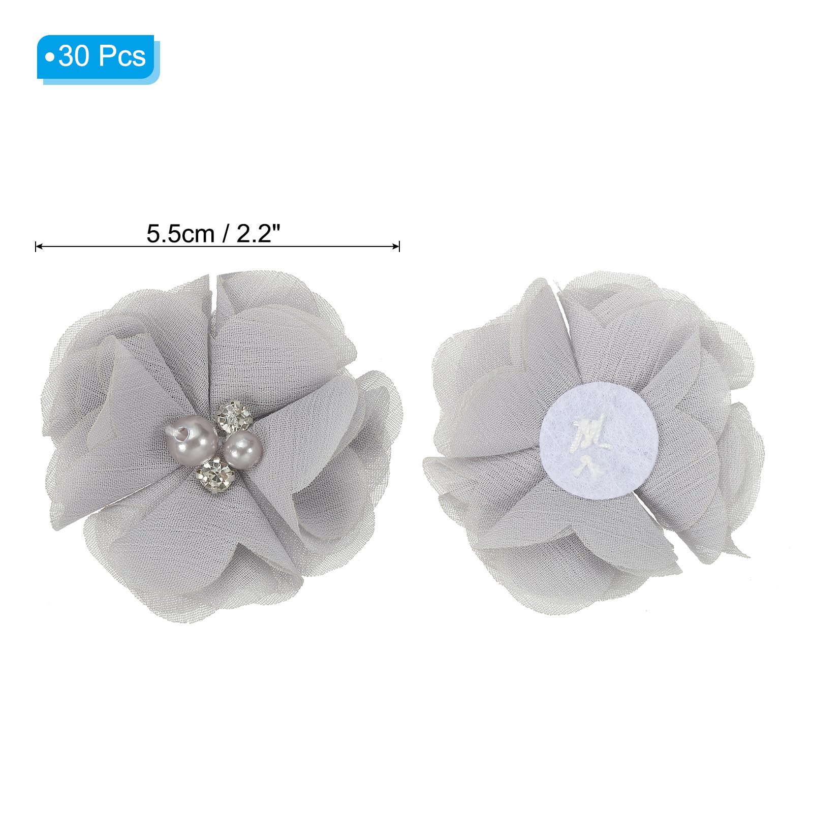 PATIKIL 2" Chiffon Flowers - Image 2