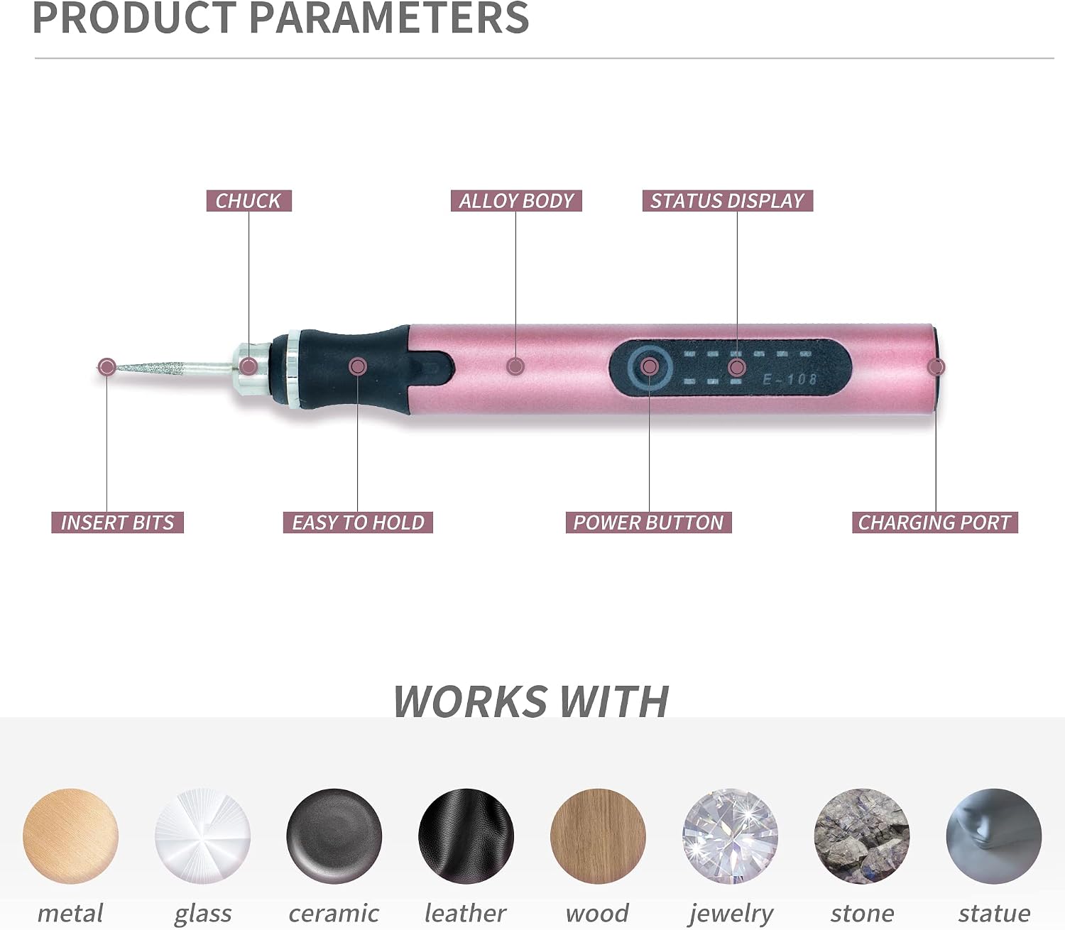 USB Rechargable Cordless Engraving Pen, Electric Engraver Pen For Metal, Wood, Glass, Jewelry and Plastic, Professional Engraving Machine With 34 Accessories 16 Stencils, Mini DIY Engraving Tool Kit