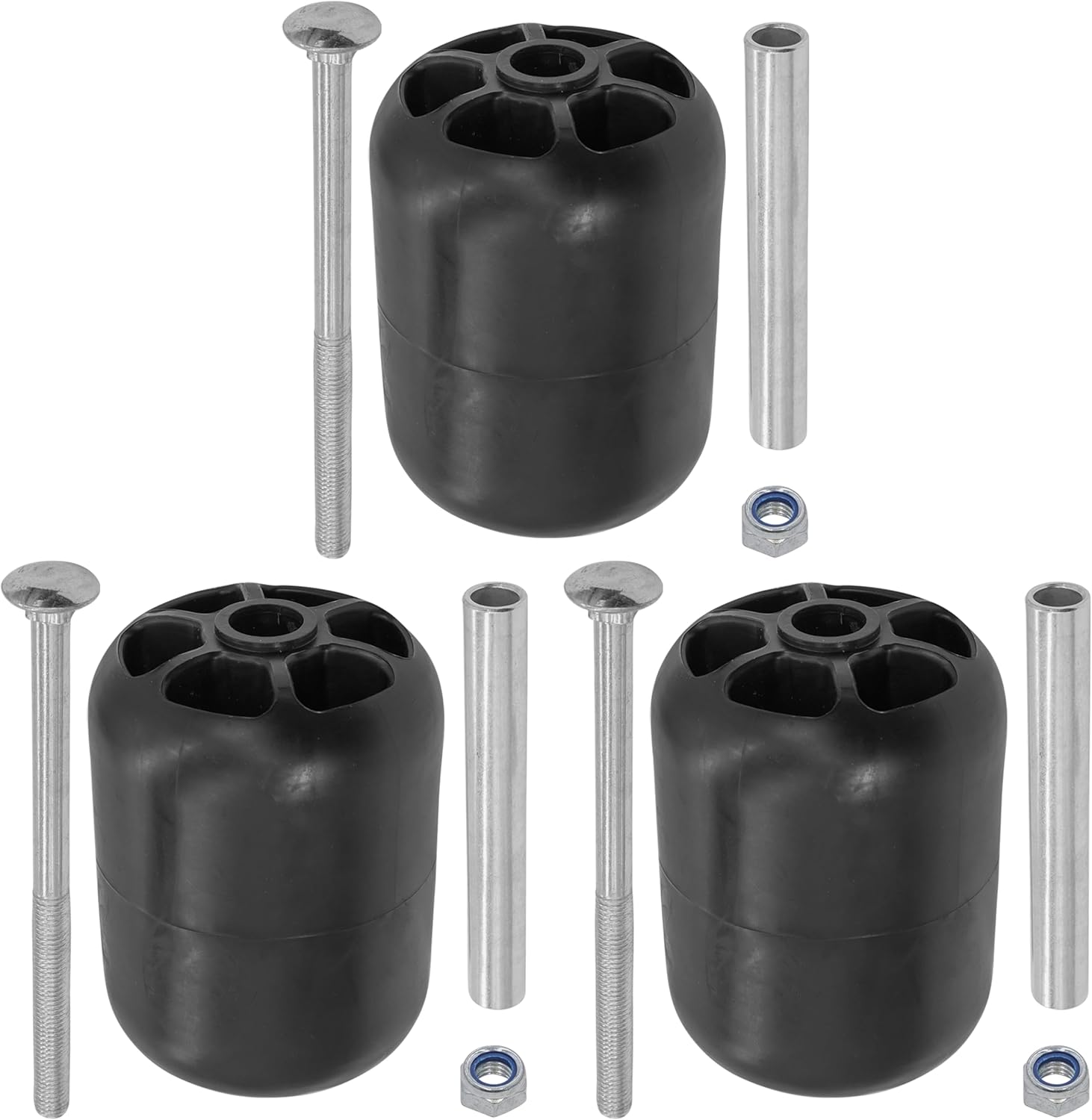 Caltric 60" Deck Wheel Roller Compatible with Hustler RD Super Z/Super S/ATZ/X-One/Qty 3