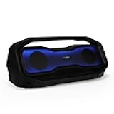Rockbox XL 2.0 Portable Bluetooth Wireless Speakers with Led Lights, IP67 Waterproof and Durable for Outdoor, 20 Hours Battery with App Control