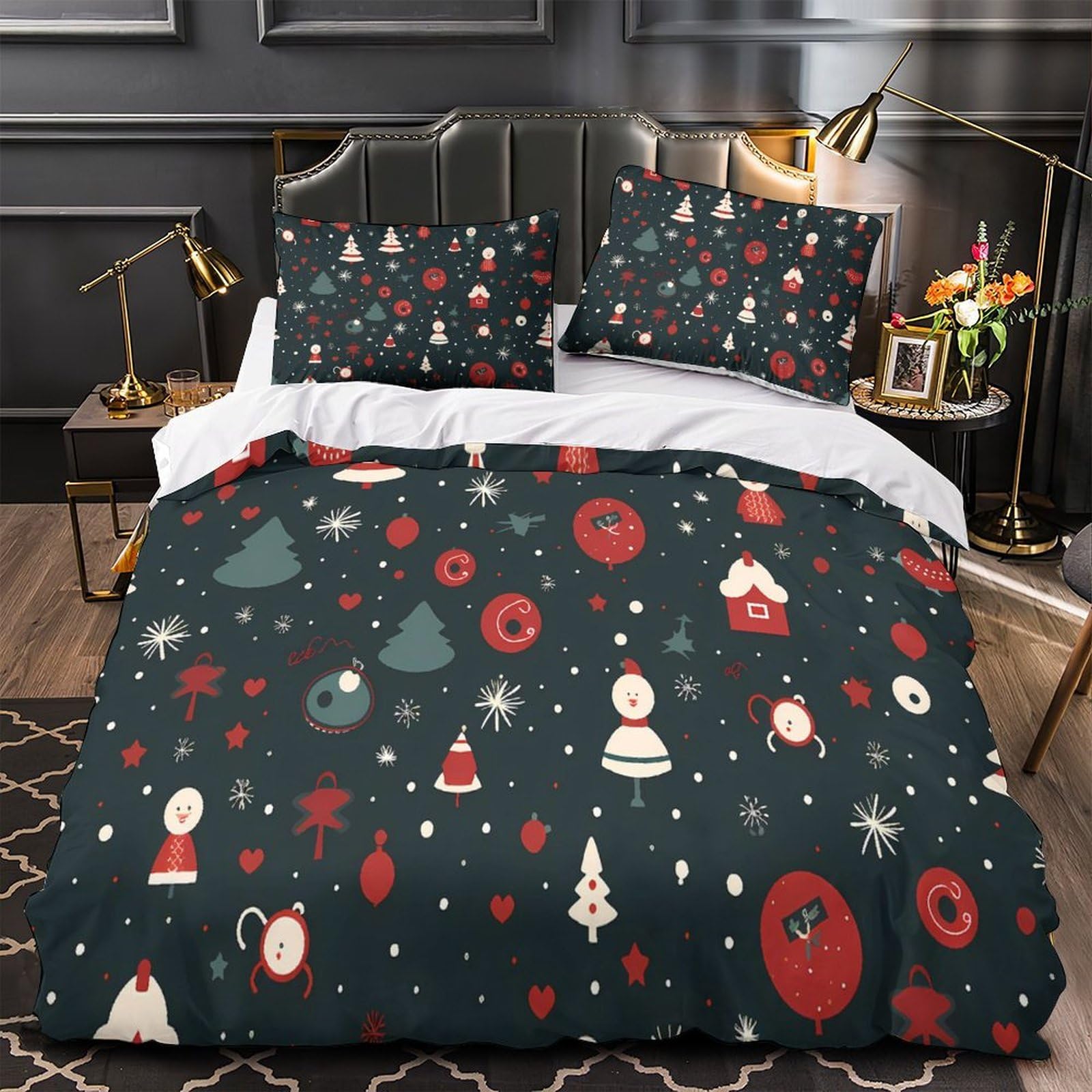 Housse de couette Noël 3D super douce qualité supérieure
