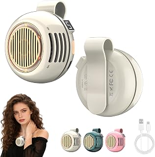 Portable Mini Bladeless Fan Clip on, 5 Speeds Clip on Fan for Shirt & Waist