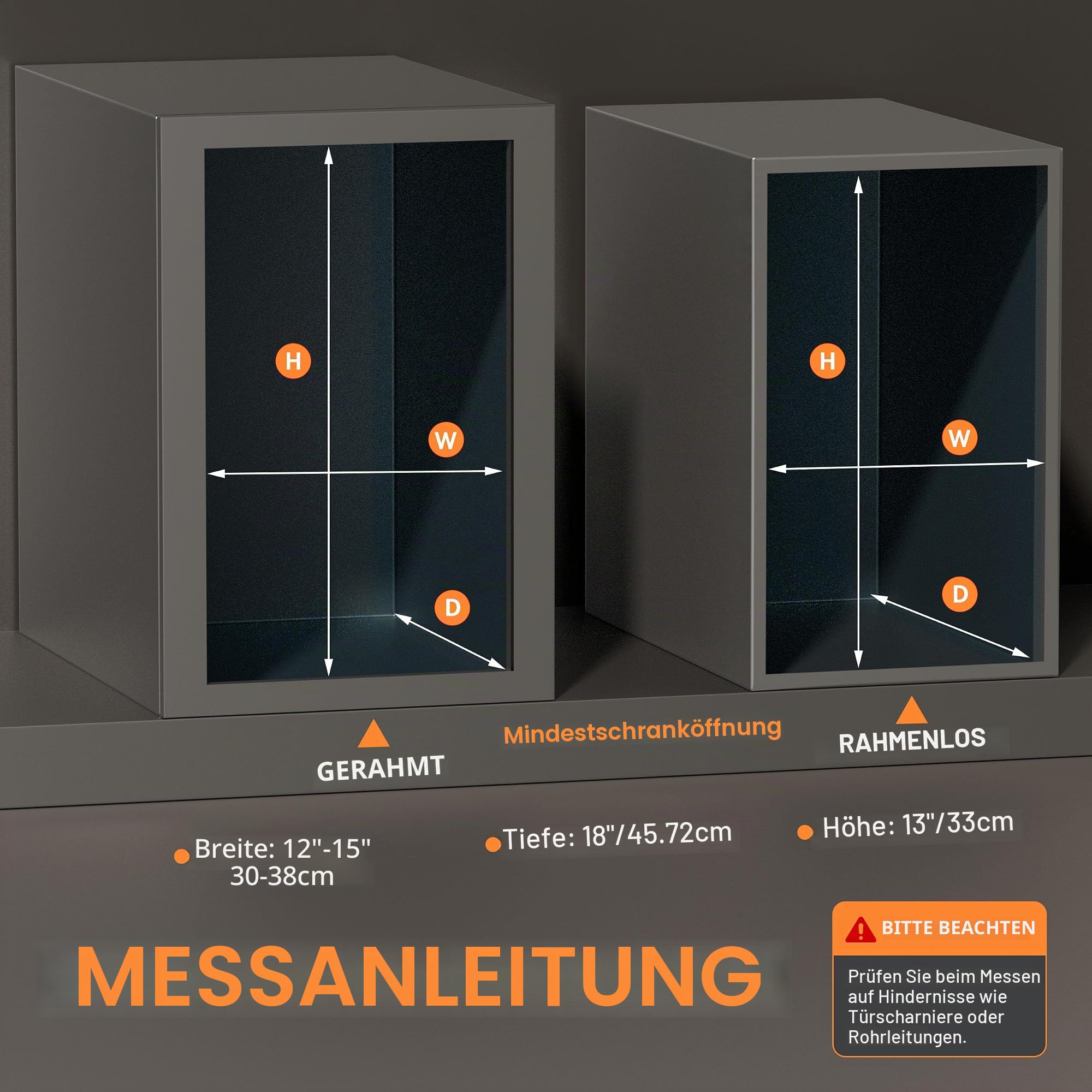 YJHome Ausziehbarer Mülleimer unter dem Schrank mit sanft schließenden Schiebern, Mülleimer nicht im Lieferumfang enthalten, Schrank-Mülleimer mit Türmontage-Set, benötigt minimale Schranköffnung: